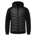 thumbnail image 2 of Donemore Men's Hooded Warm Jacket Double-Pocket Long-Sleeve Business Casual Outerwear, 2 of 9