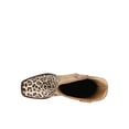 thumbnail image 4 of Roper Girls Glitter Leopard Square Toe Cowboy   Mid Calf Boots, 4 of 5