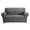 Dark Grey_Double seat, variant on Color Elastic Sofa Protect Premium Milk Silk Polyster Fabric Not Deadly Substance Low Maintenance Couch Case for Family