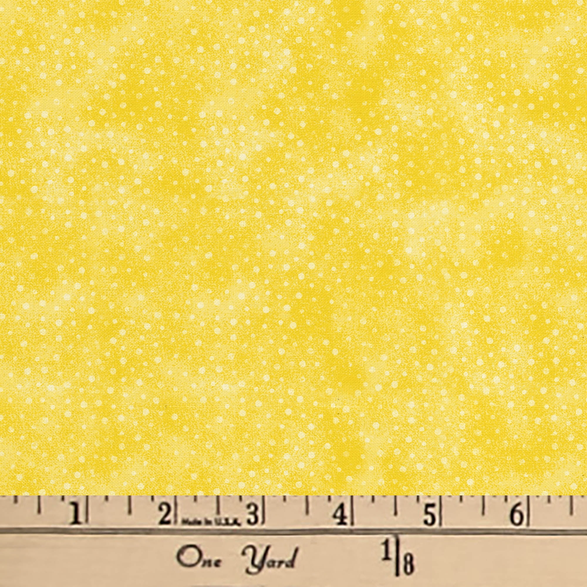 (2 pack) Waverly Inspirations 1 Yard 100% Cotton Norway Dots, Honey Yellow, 44" Wide for Quilting & Sewing
