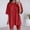 Red, variant on Women Short Set 2 Piece Outfits Sets Short Sleeve T Shirt & Shorts Women Summer Clothes Matching Set