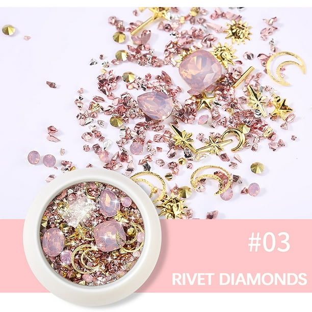 Uñas postizas, uñas postizas, regalos para mujeres, joyería para uñas, nueva joyería de diamantes, decoración de uñas, pegatinas para uñas con diamantes de imitación, taladro para uñas