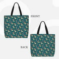 thumbnail image 2 of Honeii Frog and Mushrooms Print Tote Bag, Reusable Grocery Shopping Bag,Shoulder Bag with Inner Pocket, 2 of 7