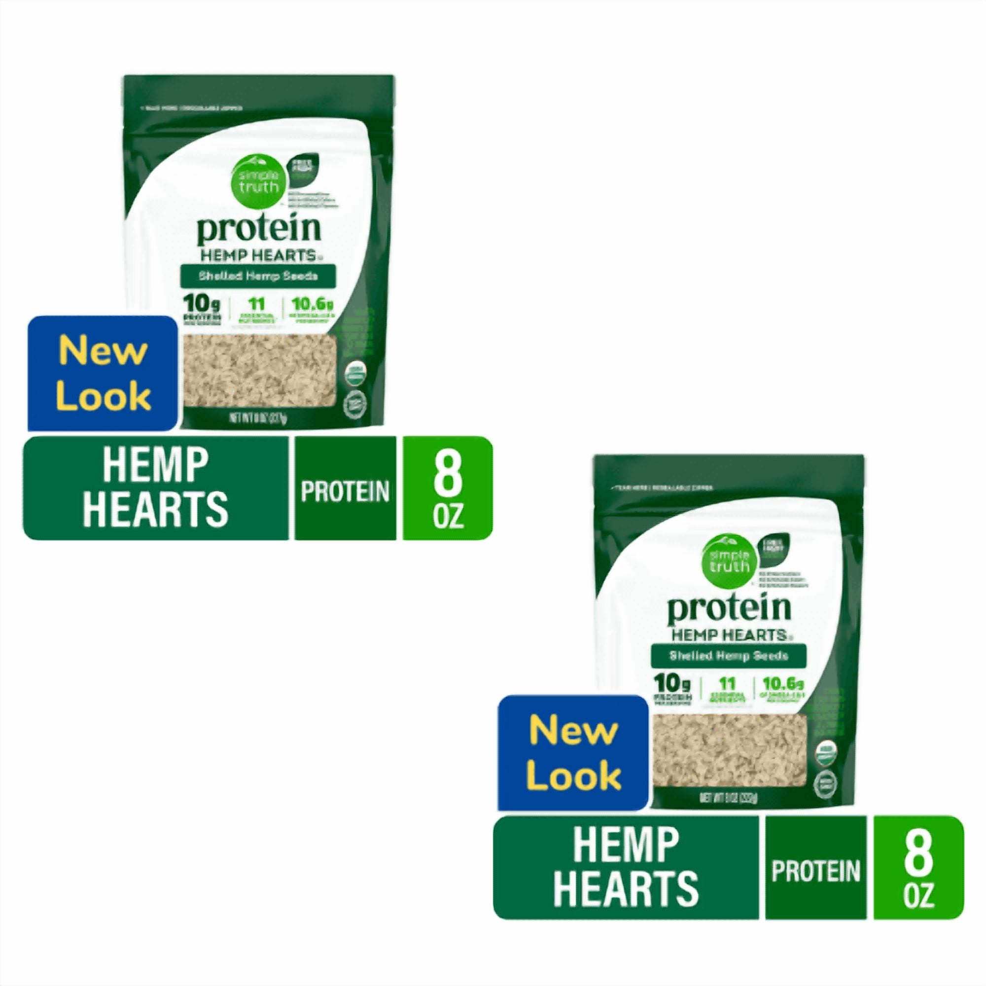 Simple Truth Protein Hemp Hearts Shelled Hemp Seeds 8 Oz, 2 Pack
