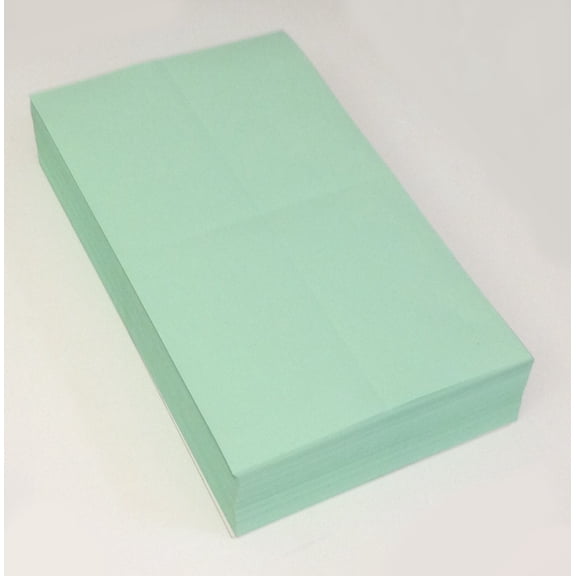 Linco Business Form, 8.5" x 14", Lt Green, Vert & Horiz Quarter-Perfed, 24-lb -Ream of 500 Sheets