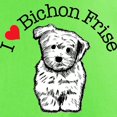 thumbnail image 3 of CafePress - I Love Bichon Frise Light T Shirt - Light T-Shirt - CP, 3 of 4