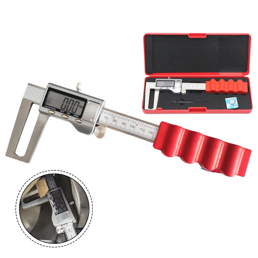 yaaqii 1pcs Non-removable brake disc thickness gauge caliper digital display 0-150mm