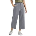 thumbnail image 3 of Danhjin Cargo Pants for Women High Waisted Straight Casual Pants Baggy Stretchy Wide Leg Streetwear Travel Hiking Pants, 3 of 9