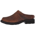 thumbnail image 3 of Women's Laces Crazy Horse Leather Slip-On Mules Round Toe - 09-021-5411-0451 BR 9 M, 3 of 3