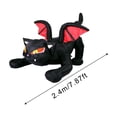 thumbnail image 1 of Gato Negro de Halloween inflable con alas, luz LED, bonita decoración de Halloween para el hogar, patio al aire libre, accesorios brillantes, 7,5 pies, 1 of 4