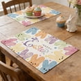 thumbnail image 6 of PUSPU Easter Themed Placemats Rabbits And Easter Egg Patterns Mats Party Decoration Placemats Festive Mood Decorations, 6 of 6