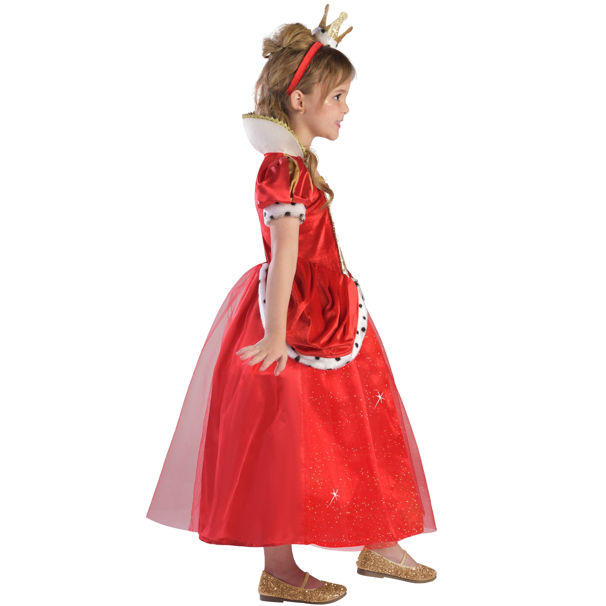 Royal Queen Halloween Costume for Children, Girl's Size L (10/12), by Way to Celebrate