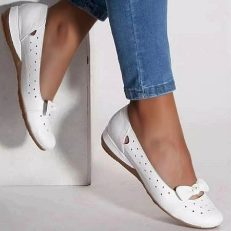 

Vintage Boho Sandals Gnobogi Women s Flat Shoes Ladies Beach Sandals Summer Non-Slip Causal Slippers Beach Holiday Shoes White