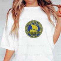 OmniFit27 Swedish Ice Hockey Team Tee National Pride Ice Sports Passion Graphic T-Shirt, for Unisex, up to size 5XL.