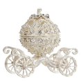 thumbnail image 1 of Pumpkins Carriage Crystals Trinket Jewelry Box Rhinestones Collectible Figurine Jewelry Display Holder for Storing Rings, 1 of 2