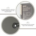 thumbnail image 2 of SHISUYAN CD Compact Disk Cases Grey for CD DVD Discs Car Use 1Pcs 6.2x5.5in, 2 of 8