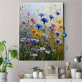 thumbnail image 4 of Cornflower and Daisy Floral Landscape Canvas Print, Wall Art for Living Room Bedroom Dining Room Bathroom Kitchen Office Hallway, 4 of 8