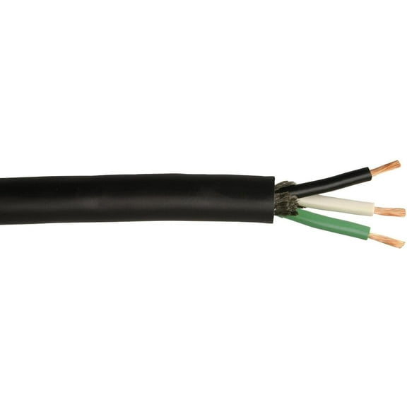 Coleman Cable 55044801 10/3 SJEOOW Seoprene Service Cable, Black, 250'