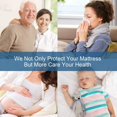 thumbnail image 4 of Full Size Mattress Protector Pad Waterproof Quilted, Breathable & Cooling Full Mattresses Pad Cover Fitted for Double Bed with Deep Pocket Up to 14", (White), 4 of 7