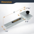 thumbnail image 4 of POWERTEC 1PK Track Saw Guide Rail Square 90° Right Angle (71962N), 4 of 8