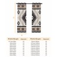 thumbnail image 6 of Fsddascl Brown Beige Boho Blackout Curtains for Bedroom/Living Room, Thermal Insulated Kitchen Curtains, Abstract Southwestern Ethnic Geometric Grommet Darkening Window Treatment Drapes 52"x84"x2, 6 of 6
