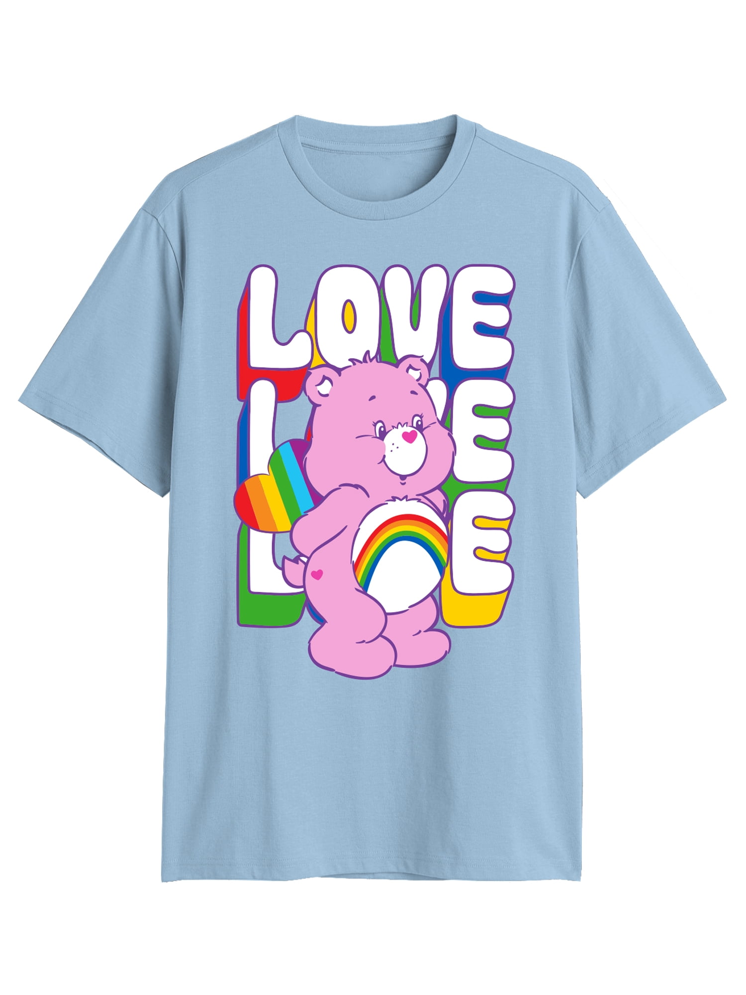 Care Bears, Men's & Big Men's Pride Graphic Tee, Love, Sizes S-3XL