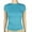 Sky Blue, variant on Womens Cap Sleeve Shirts Crew Neck T Shirts Slim Fitted Tees Stretchy Soft Crop Tops 2026 Summer Clothes