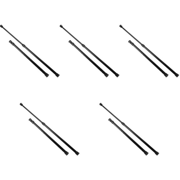 10pcs Expandable Curtain Rods Window Curtain Rods Window Punch Free Curtain Rod Metal Clothes Rods