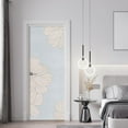 thumbnail image 3 of Idea4wall 2pcs Elegant Floral Outline Modern Minimalist White Flower Wall Murals, Not Peel and Stick, Non-Woven Wallpaper Large Wall Decoration for Rooms, 48"x96", 3 of 5