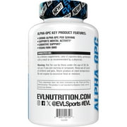 Alpha GPC 600mg Nootropics Brain Support Supplement - Evlution Nutrition Alpha-GPC Capsules 60ct