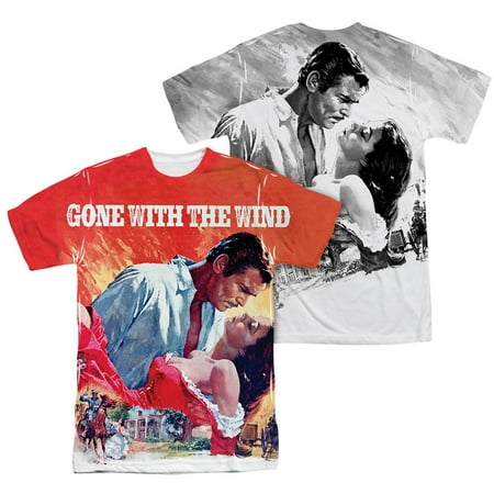 Gone With The Wind Men's  Poster  Sublimation T-shirt White
