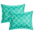thumbnail image 4 of Chic Home Maha Reversible Quilt Set Contemporary 3-Piece Bohemian Aqua Paisley Bedding Set King, 4 of 6
