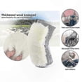 thumbnail image 4 of Women's Knee Sleeves, Thick Fleece-Lined Gray Wool Pair for Comfort and Warmth, 4 of 5