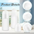 thumbnail image 5 of QZS 4Pack Empty Refillable Roll on Bottles,Deodorant Roller Container,White Plastic Portioning Bottles with Roller Ball,Anti-perspirant Roller Ball Perfume Container,for Cosmetic Samples, 5 of 7