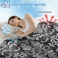 thumbnail image 3 of Black and White Cooling Blanket,Lightweight Breathable Summer Throw Blanket with Double Sided Cold Effect,Modern Luxurious Geometric Abstract Art Picnic Blankets Bed Sheet for Hot Sleepers 50"x60", 3 of 8