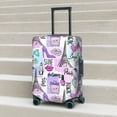 thumbnail image 5 of Travel Luggage Cover Protector - Eiffel Tower and Hearts Anti-Scratch Suitcase Covers Fits 18-32 Inch Luggage, 5 of 5