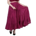 thumbnail image 2 of Wevez Women's Gypsy 25 Yard Solid Color Cotton Skirt, One Size, 2 of 4
