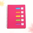 thumbnail image 4 of Cuaderno de espiral lateral, grueso, para estudiantes, papelería para diario, viajes (tamaño mediano A5, color rosa), 4 of 8