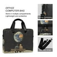 thumbnail image 4 of FORMRS 16" Laptop Bag Carrying Sleeve Case with Handle Travel Shoulder Briefcase, Sitting on The Moon, 4 of 8