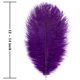 thumbnail image 5 of Plumas de avestruz Soarer para manualidades, 15 unidades, 30 a 35 cm, color morado, 5 of 6