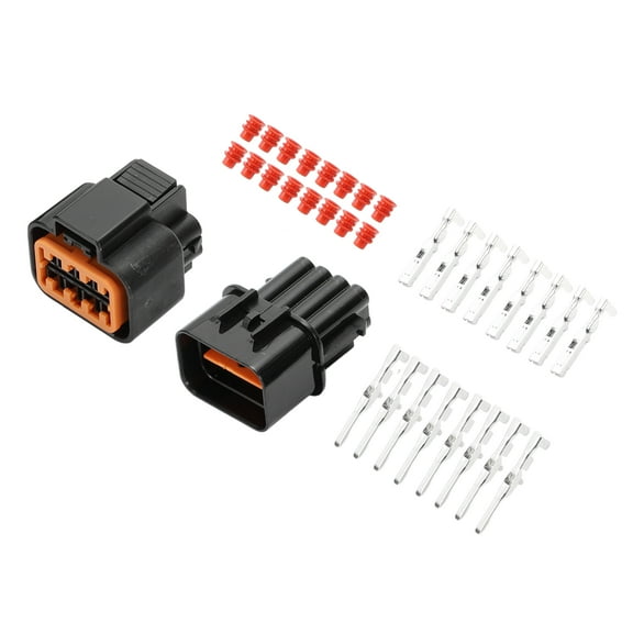 8 Pin Front Headlight Connector Plug Male Female Wire Terminal Connector for Hyundai for Kia 1 Set