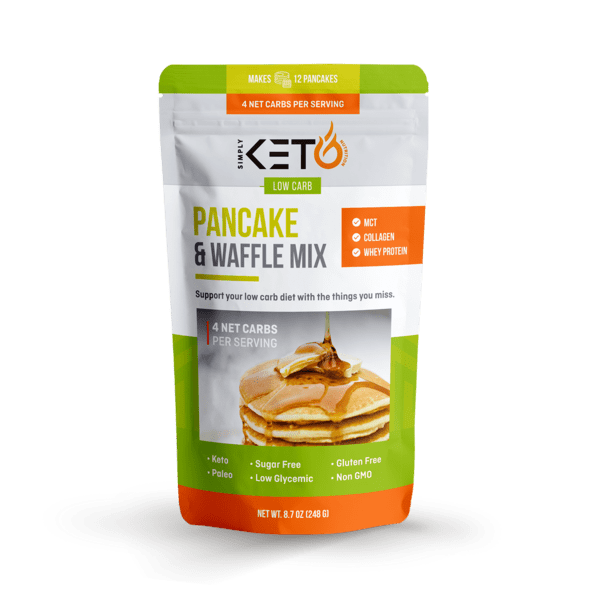 Simply Keto Nutrition Low Carb, Keto Pancake and Waffle Mix With No