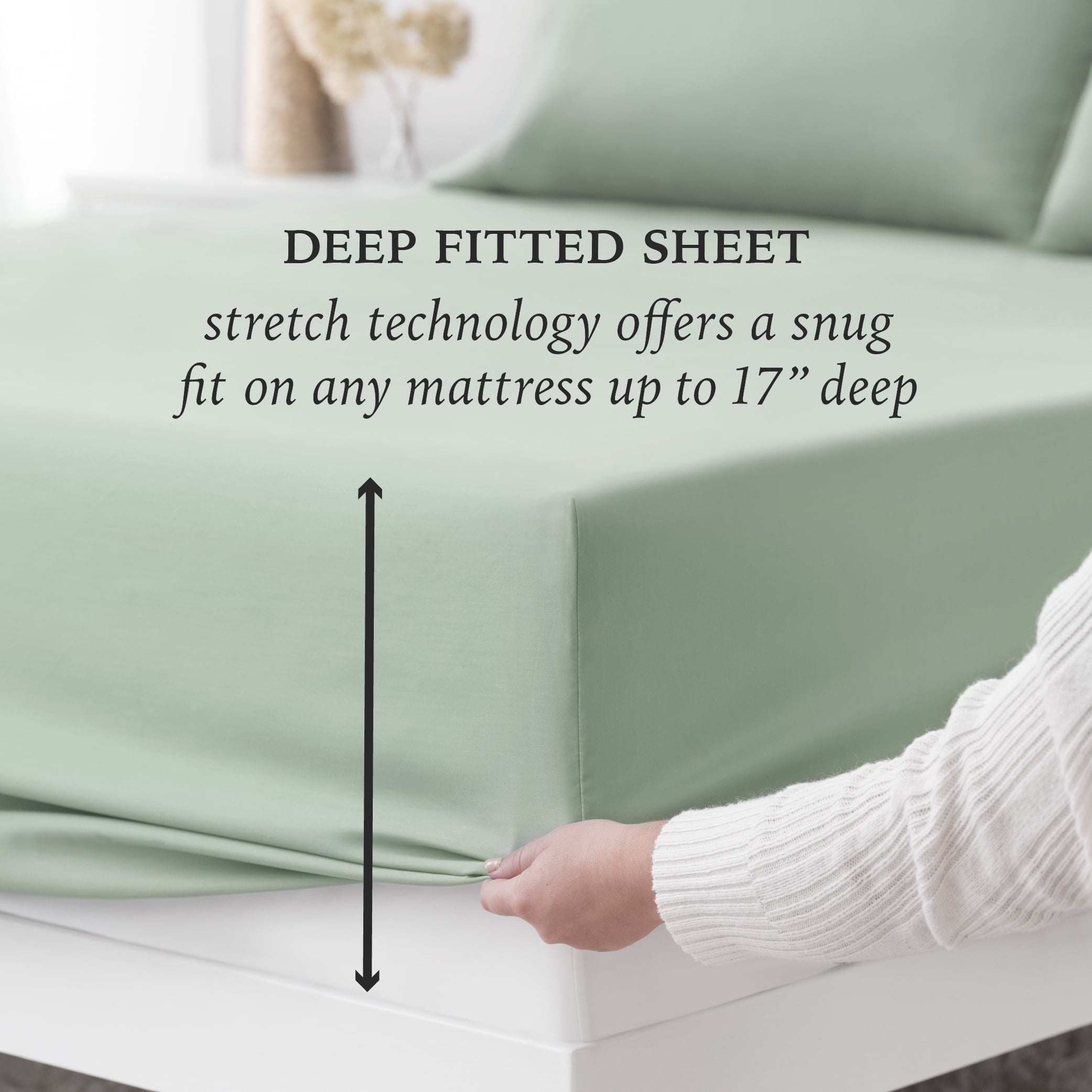Hotel Style 1000 Thread Count Green River Egyptian Cotton-Rich Blend Luxury Bed Sheet Set, King