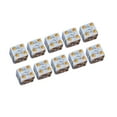thumbnail image 2 of Juego de 10 dados de seis caras, juguetes opacos D6 de 16 mm para juegos de rol DND RPG. Blanco, 2 of 6