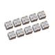 thumbnail image 2 of Paquete de 10 dados de seis caras, juguetes de barra opacos D6 de 16 mm para juegos de mesa de rol y matemáticas. Blanco, 2 of 6