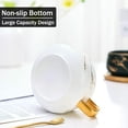 thumbnail image 2 of 2 tazas de capuchino con platillo, tazas de porcelana de 300 ml para café, té y capuchino, tazas de café con disco de madera (blanco*2), 2 of 4