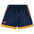 thumbnail image 3 of Men's Mitchell & Ness Navy Golden State Warriors Big & Tall Hardwood Classics Team Swingman Shorts, 3 of 4