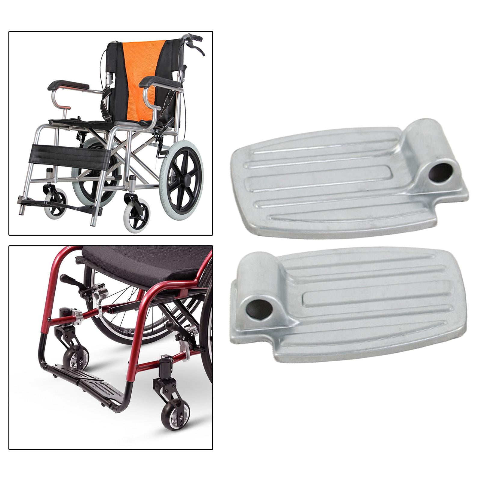 Durable Wheelchair Footrest Detachable Drive Wheelchairs Footplate, Easy to  Install, Heavy Duty Wheelchair Accessories Equipment - .2cm Hole