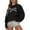 A001-Black, variant on Womens Pink Bow Sweatshirt Coquette Sweater - Y2k Sweatshirts Cute Aesthetic Shirt Fall Crew Neck Pullover Tops Gray XXXL