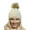 White, variant on Faux Fur Pom Pom Beanie Hat Slouchy Solid Plain Knit Unisex Stretches to Fit Most